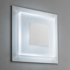 SunLED Dollfus Biały Zimny Lampy schodowe LED Glass Led-Glass