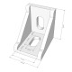 Set of 4 L-Shaped Corner Joint Brackets (for Profile 3030 Aluminium T-Slot Profiles) Aluminium Strut Profiles