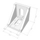 Set of 4 L-Shaped Corner Joint Brackets (for 4040 Aluminium T-Slot Profiles) Aluminium Strut Profiles
