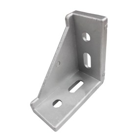 produkt - 4er Set Einseitige rechtwinklige Eckverbindung Aluminium (für 40 mm Aluminium-Konstruktionsprofile) Alu Systemprofile