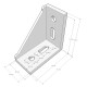 Set of 4 Unilateral Right Angle Corner Joint Brackets (for 4040 Aluminium Construction Profiles) Aluminium Strut Profiles