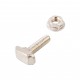 Set of 20 M8 T-Bolt Screws with Insert Locking Nuts (for 4040 Aluminium T-Slot Profiles) Aluminium Strut Profiles