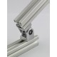 Einstellbarer Winkelverbinder mit Zubehör (für 40 mm Aluminium-Konstruktionsprofile) Alu Systemprofile